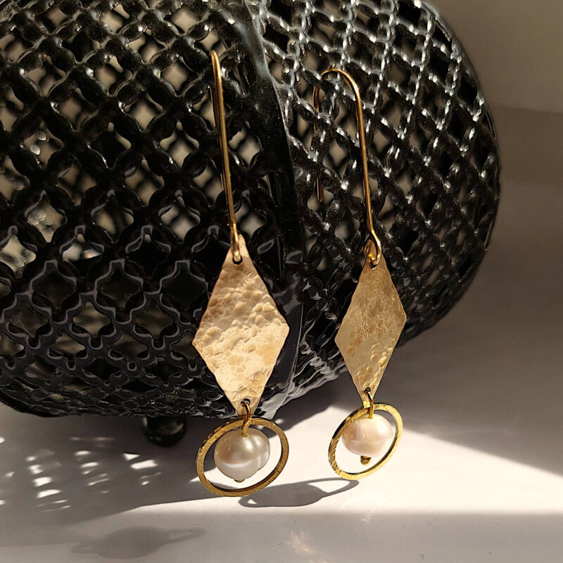 Laridae Design - Mjedene naušnice LENNOX