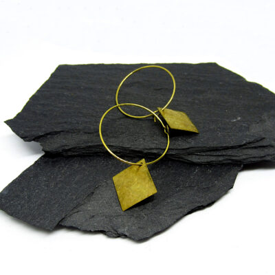 Laridae Design - Mjedene naušnice AUDREY