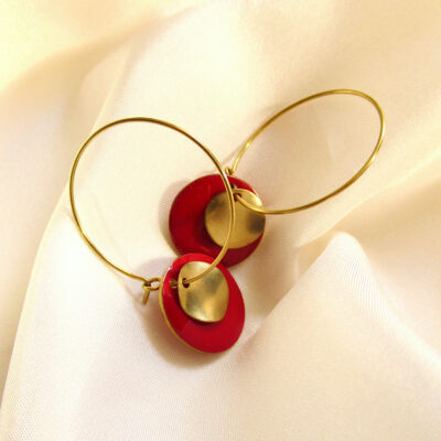 Laridae Design - Mjedene naušnice NORA