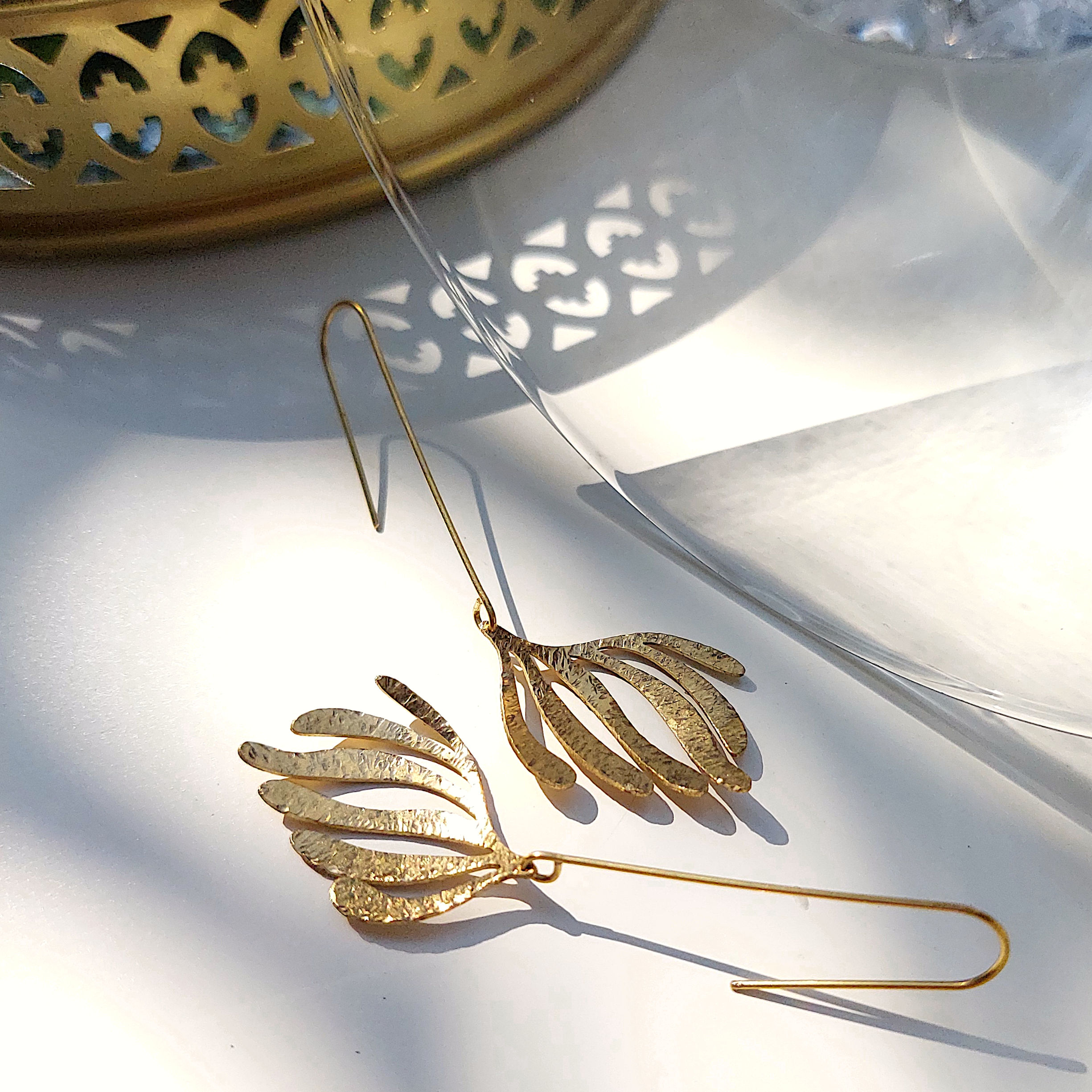 Laridae Design - Mjedene naušnice AMELIA