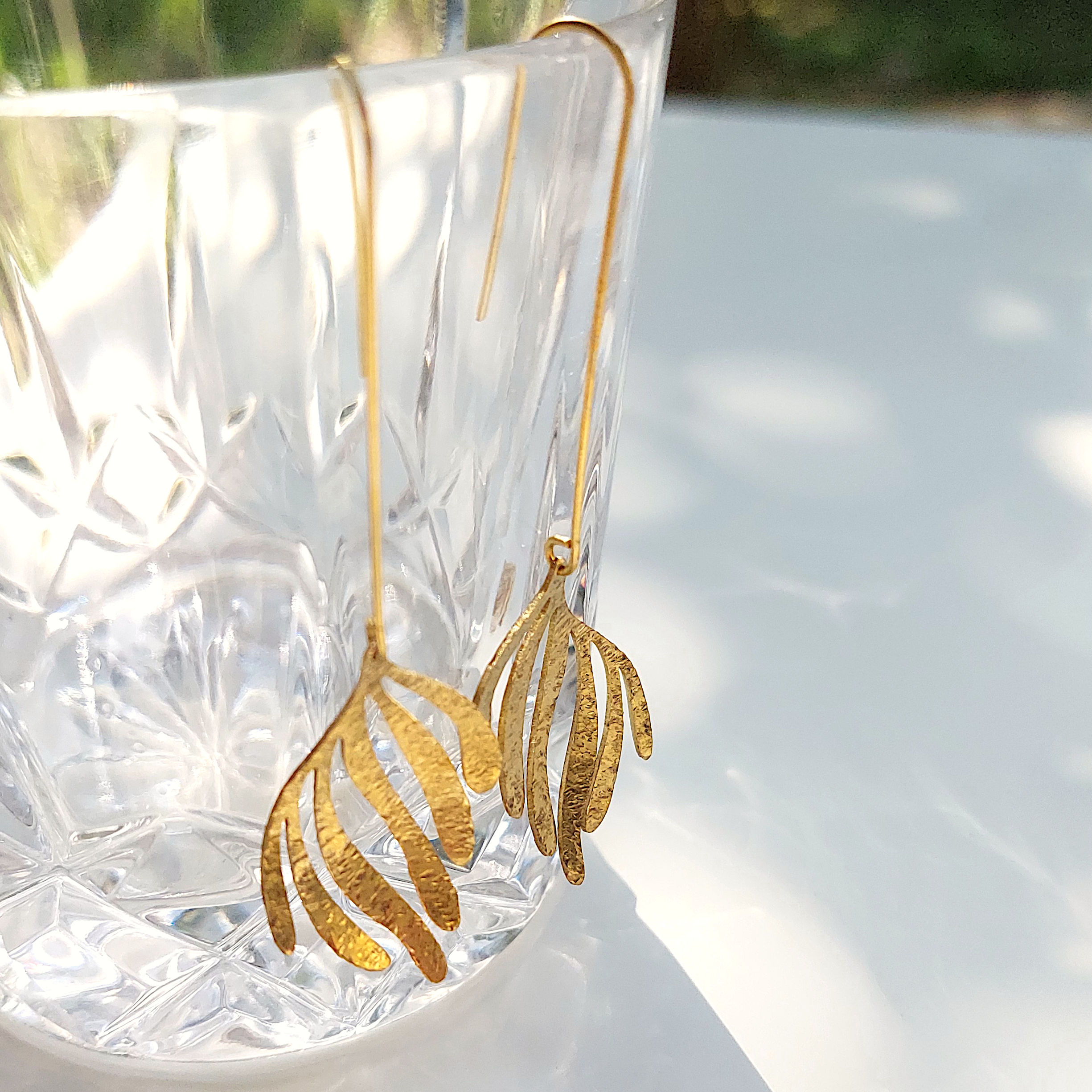 Laridae Design - Mjedene naušnice AMELIA