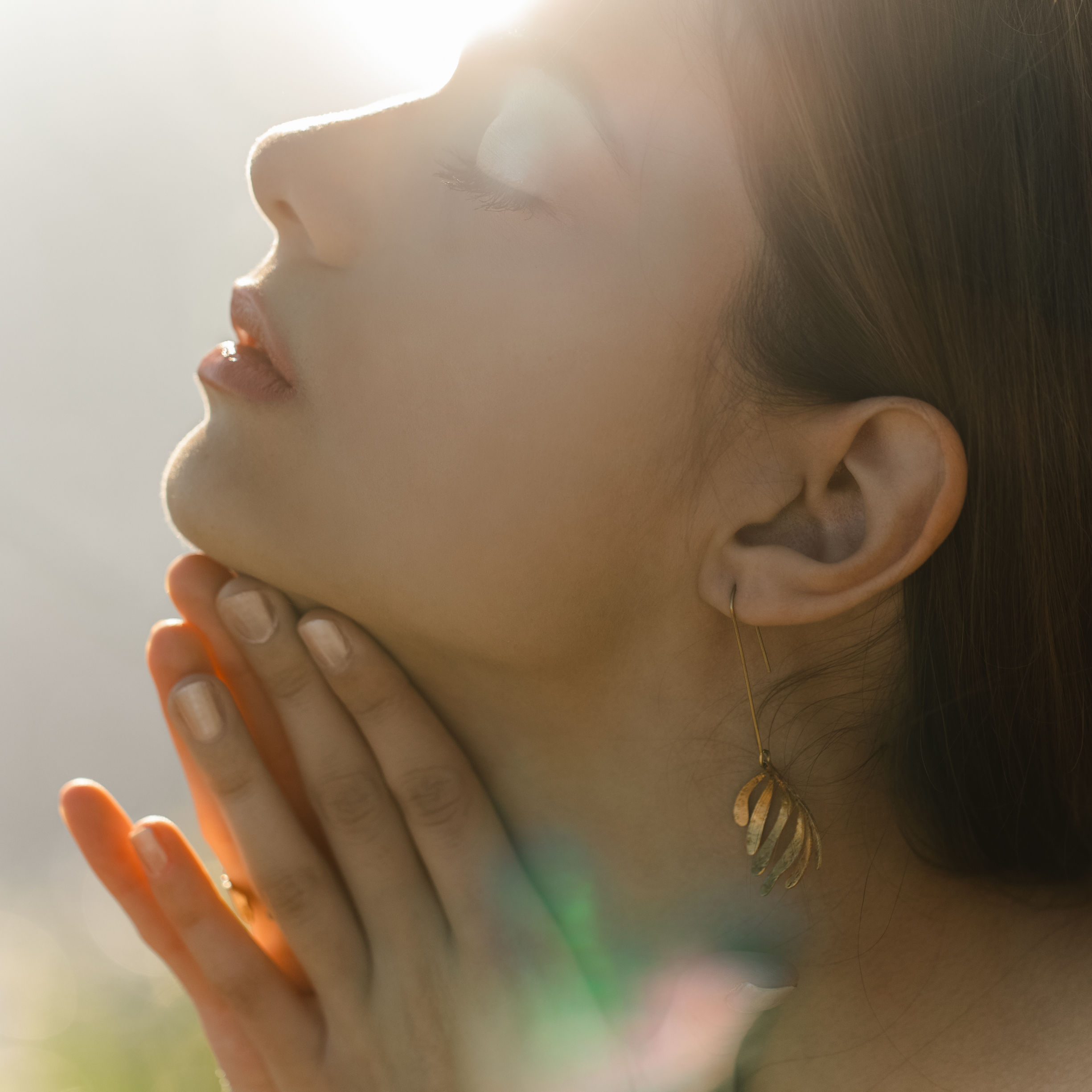 Laridae Design - Mjedene naušnice AMELIA