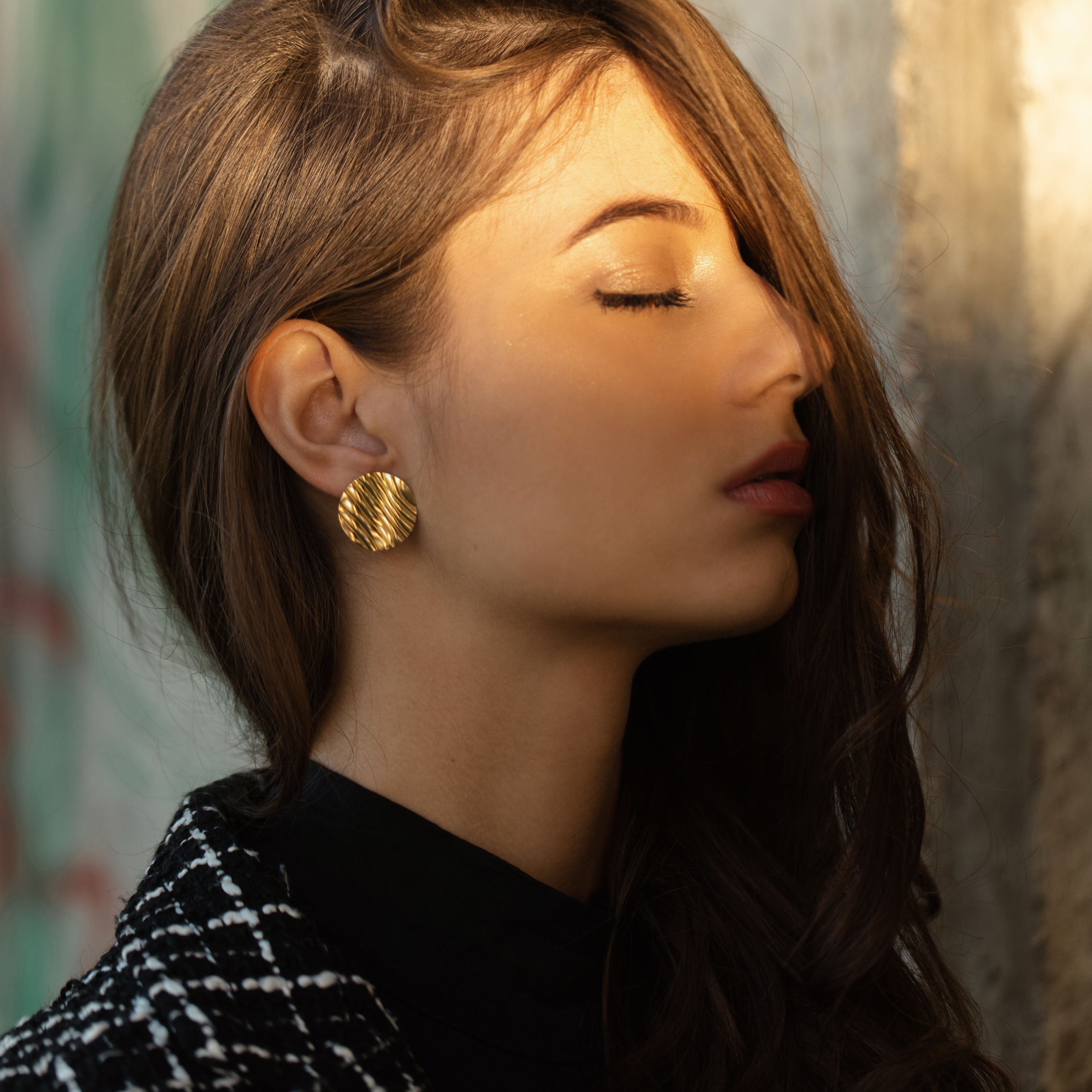 Laridae Design - Mjedene naušnice MARGARET