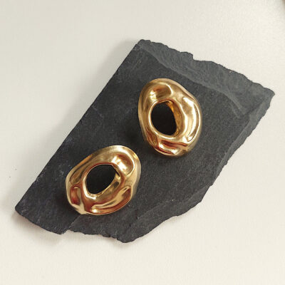 Laridae Design - Mjedene naušnice DALGONA