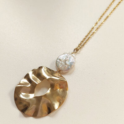 Laridae Design - Mjedena ogrlica PEARL DREAM